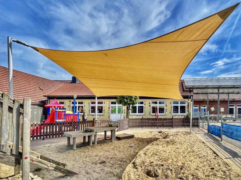 Sonnensegel Kita Außenbereich