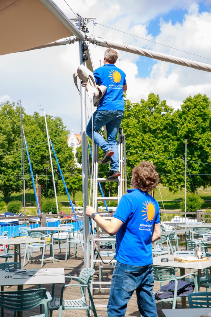 Admiral Living beim Segeleinzug im Restaurant Bootshaus am Weserbogen