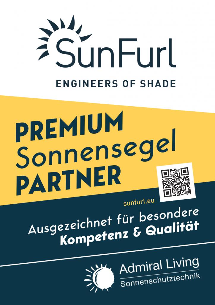 Admiral Living ist SunFurl Premium Sonnensegel Partner